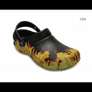 NWT Flame Crocs